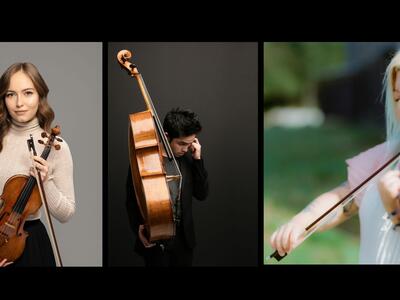 People playing violins